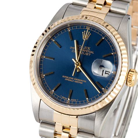 rolex datejust 16233 demi blue|rolex datejust 16233 for sale.